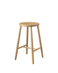 FDB Møbler J27C Counter Stool - Nature Lacquered Oak