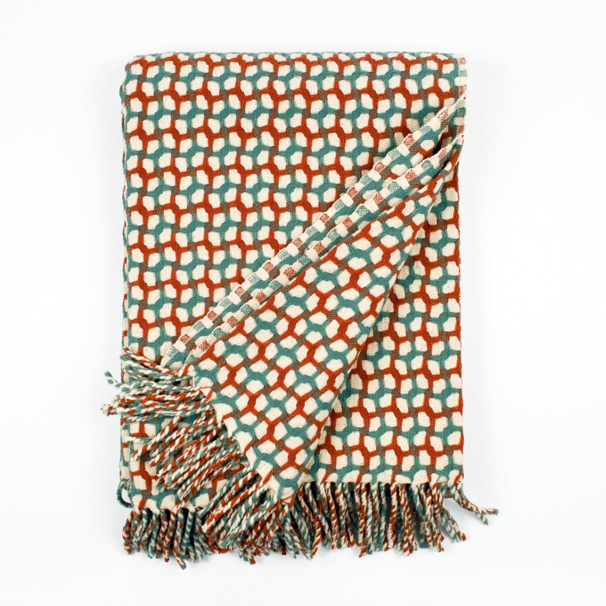 Burel Mountain Originals Blanket - Gathering - Sage &amp; Terracotta