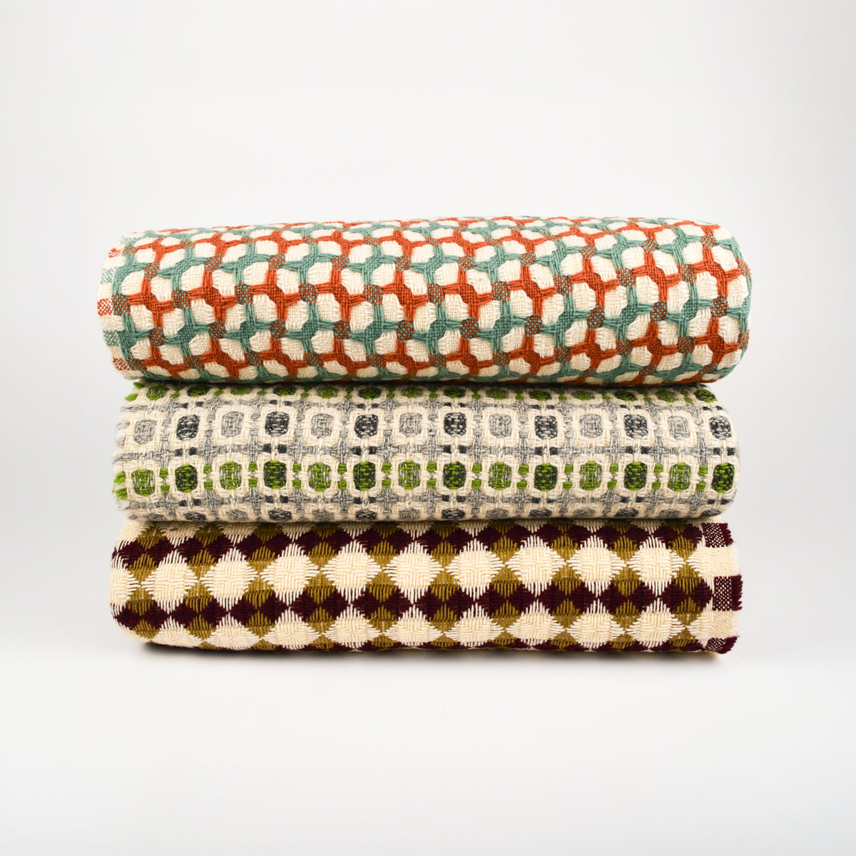 Burel Mountain Originals Blanket - Gathering - Sage &amp; Terracotta