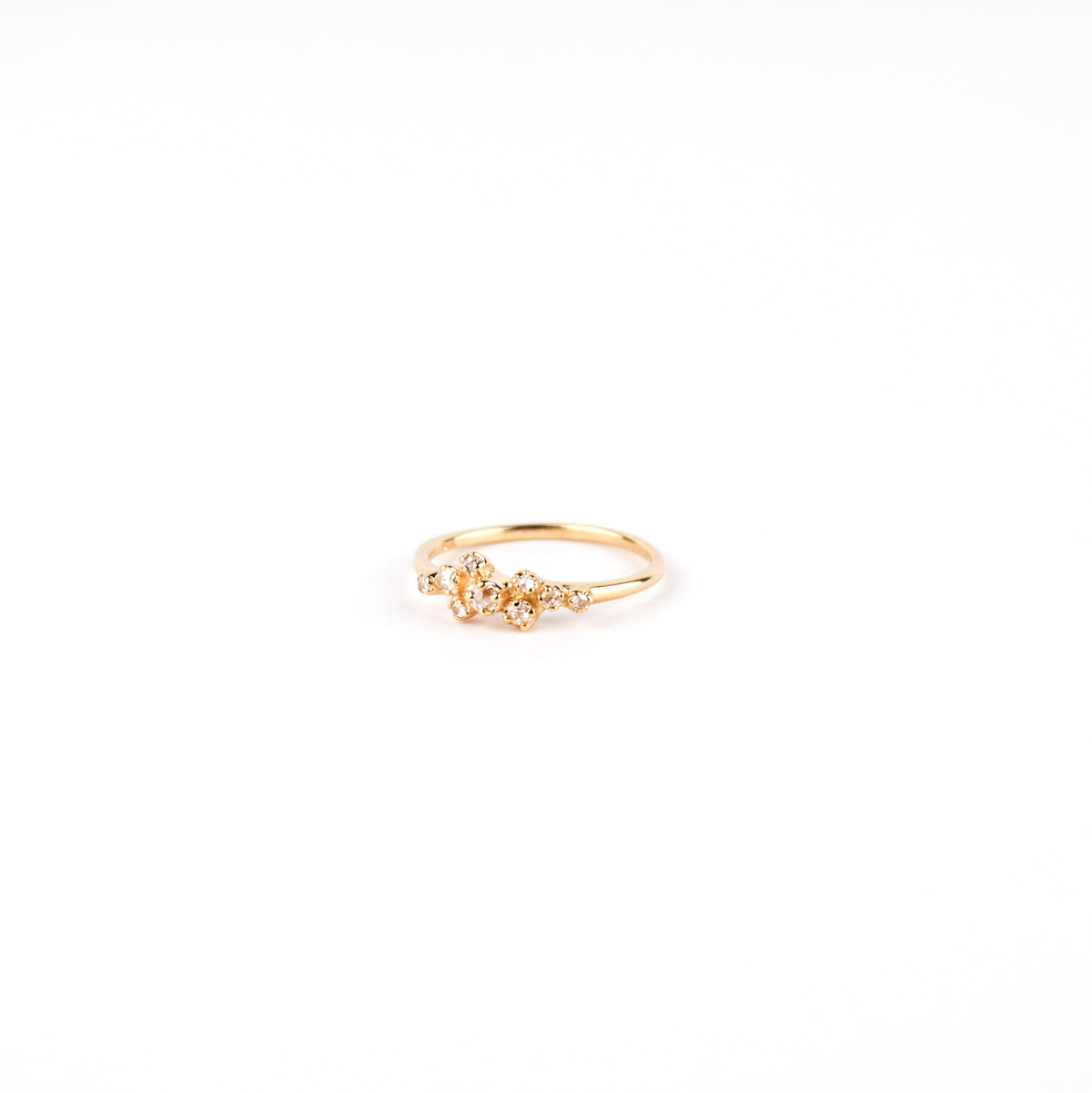 N + A - Rose Bush Ring with Diamond - Size 6