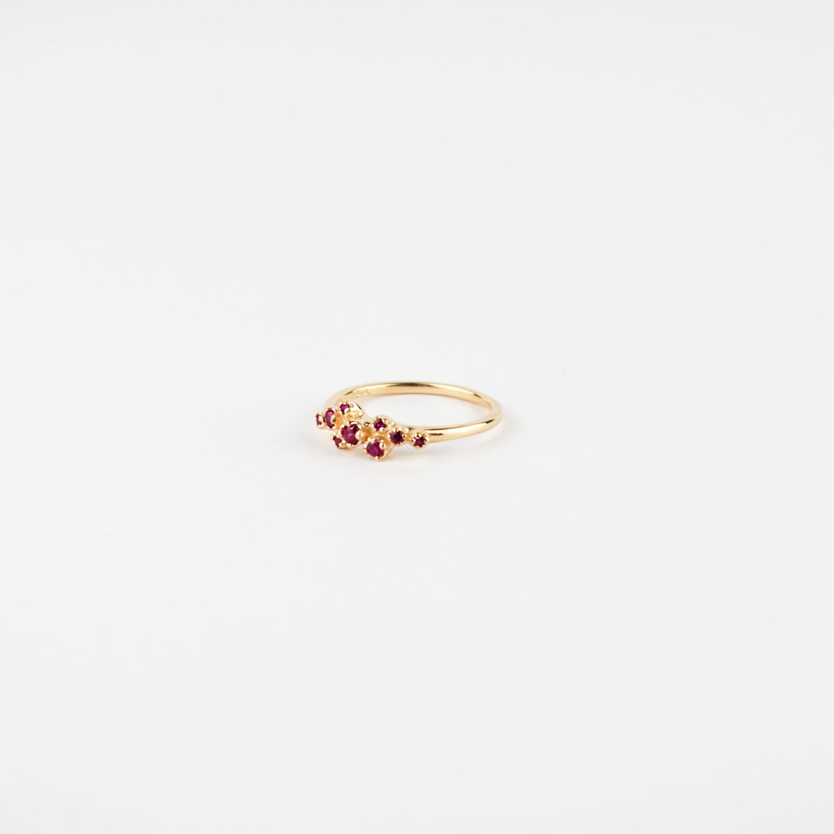 N + A - Rose Bush Ring with Ruby - Size 5.5