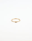 N + A - Petite Black Diamond Ring - Size 5.5