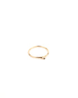 N + A - Petite Black Diamond Ring - Size 5.5