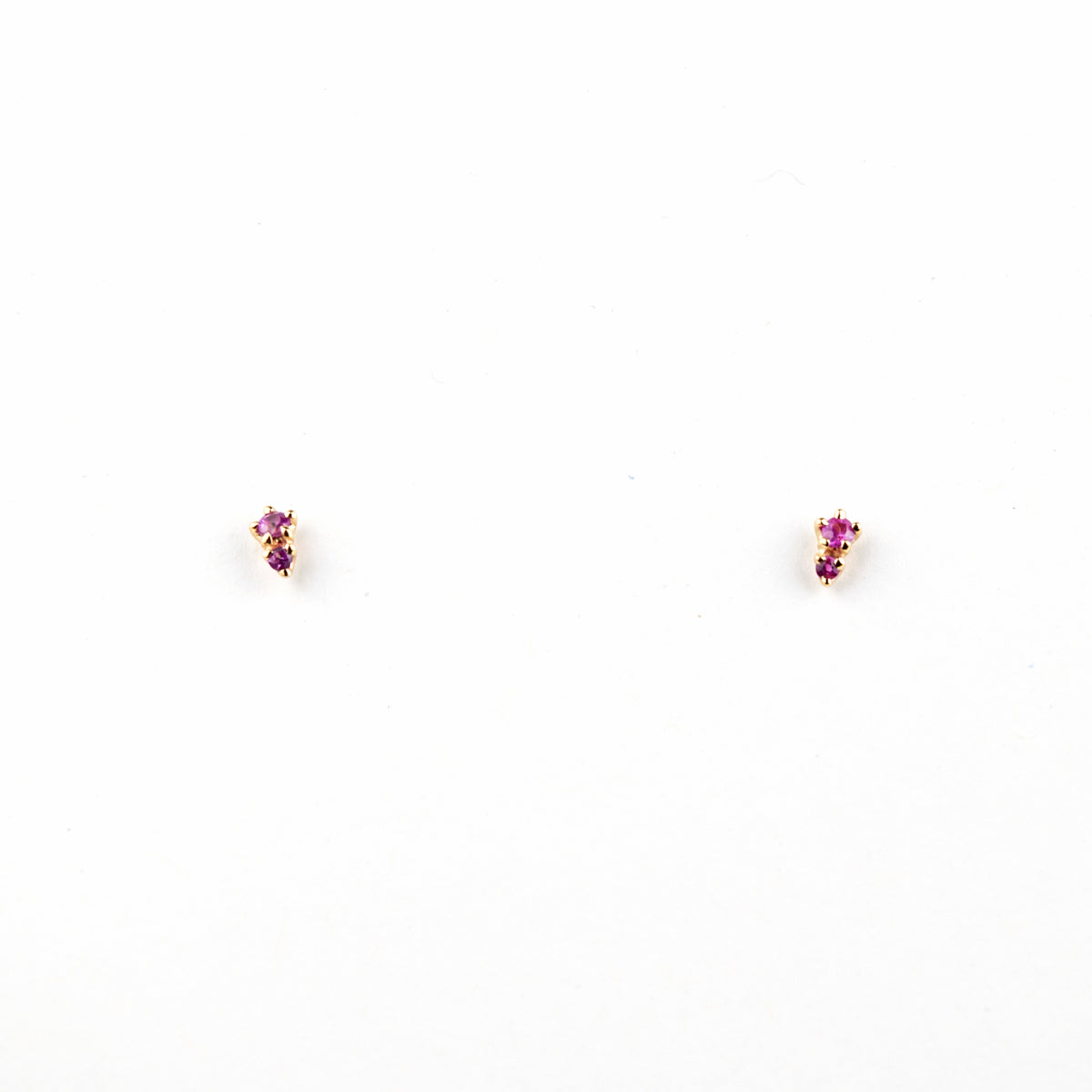 N + A - Two Pink Sapphire Studs