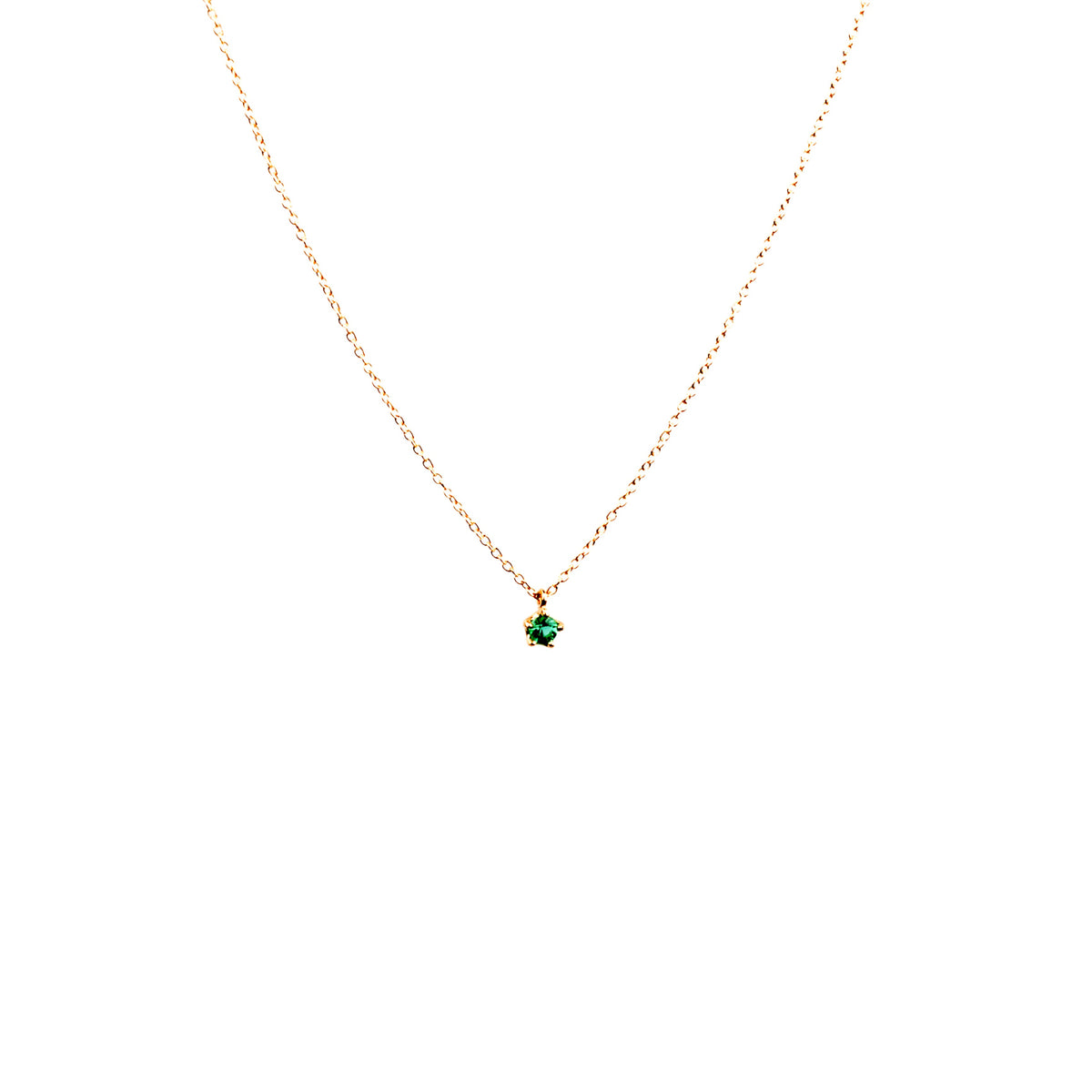 N + A - Emerald Drop Necklace