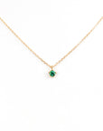 N + A - Emerald Drop Necklace