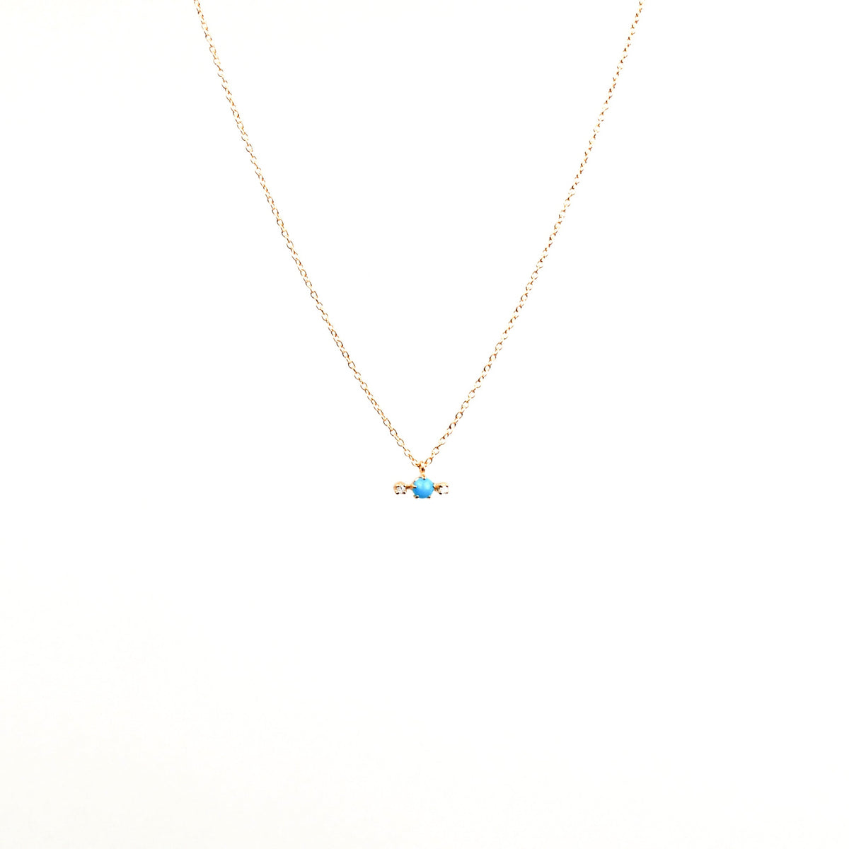 N + A - Candy Turquoise &amp; Diamond Necklace