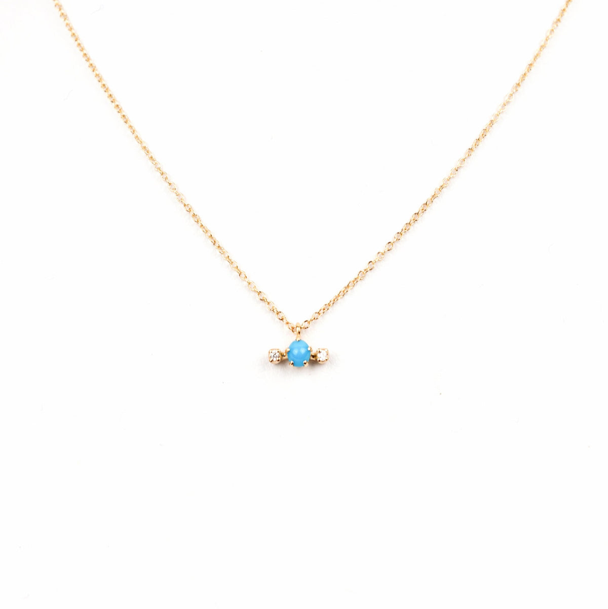 N + A - Candy Turquoise &amp; Diamond Necklace
