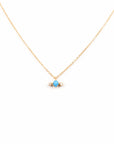 N + A - Candy Turquoise & Diamond Necklace