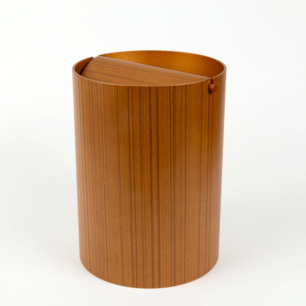 Molded Ply Wastebasket with Lid - Small