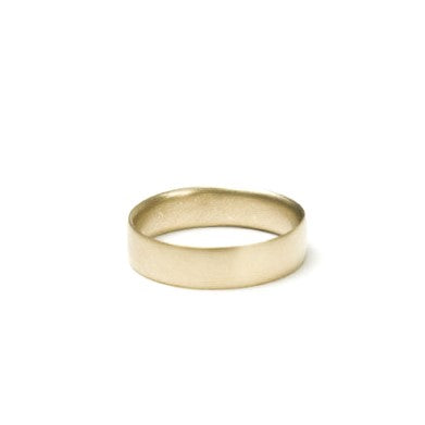 Carla Caruso - Large Flat Band - 14k Yellow Gold