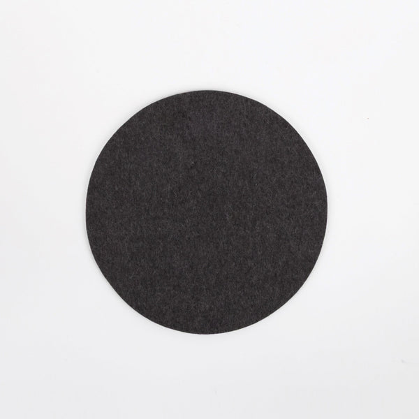 Wool Felt Placemats - Round 10.5" - Medium Grey