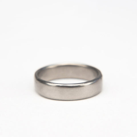 Black Barc - Square Round Band - 14k White Gold