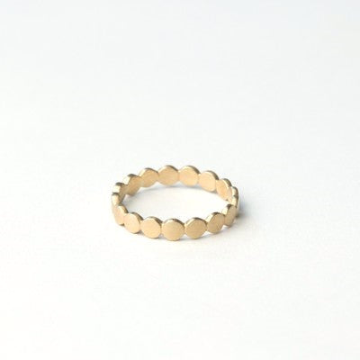 Carla Caruso - Medium Dot Ring - 14k Yellow Gold