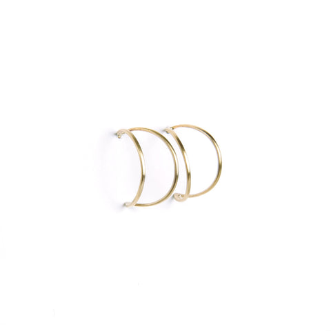 Carla Caruso - Moonlight Hoop Stud Earrings