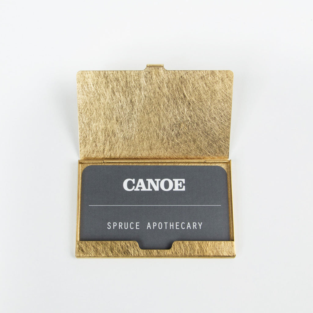 Japanese Brass Card Case - Slim Style