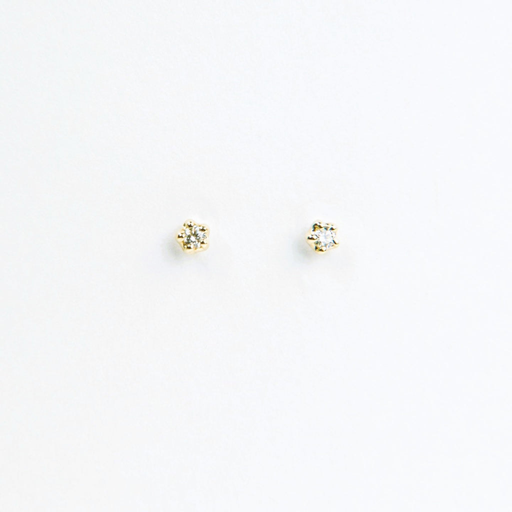 N + A - Diamond Stud Earrings - Small