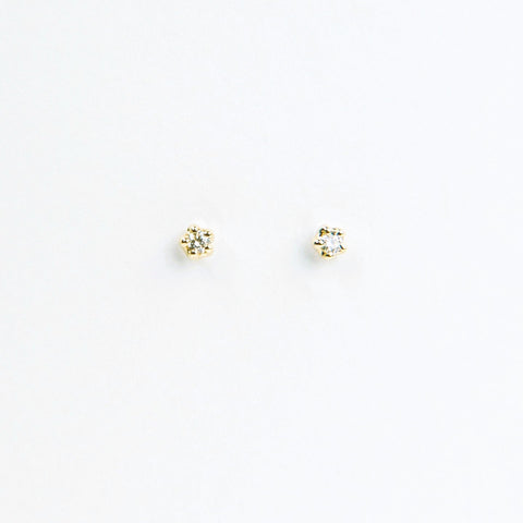 N + A - Diamond Stud Earrings - Small