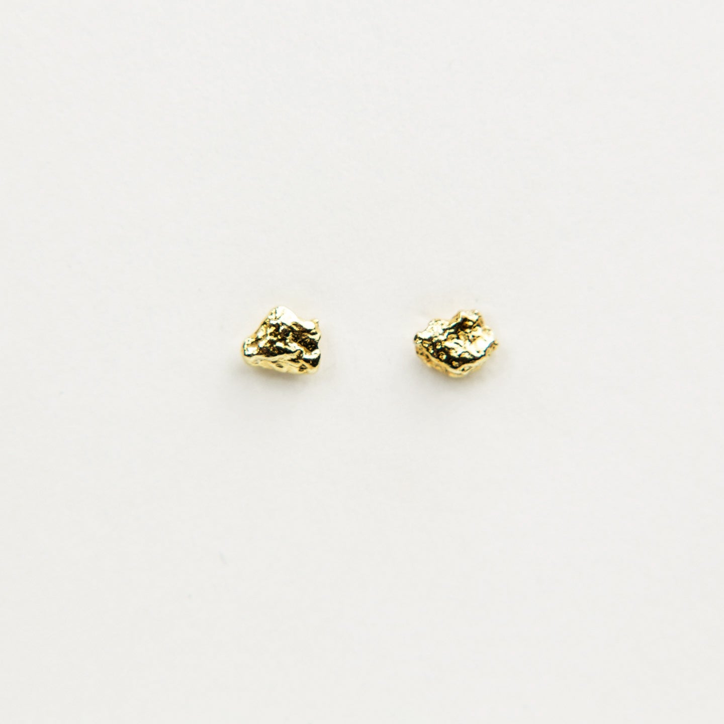Gold Nugget Earrings - Medium
