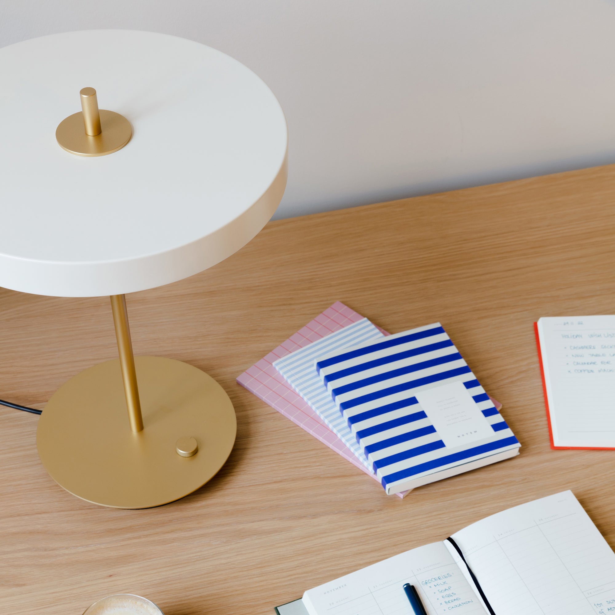 Asteria LED Table Lamp - Pearl White