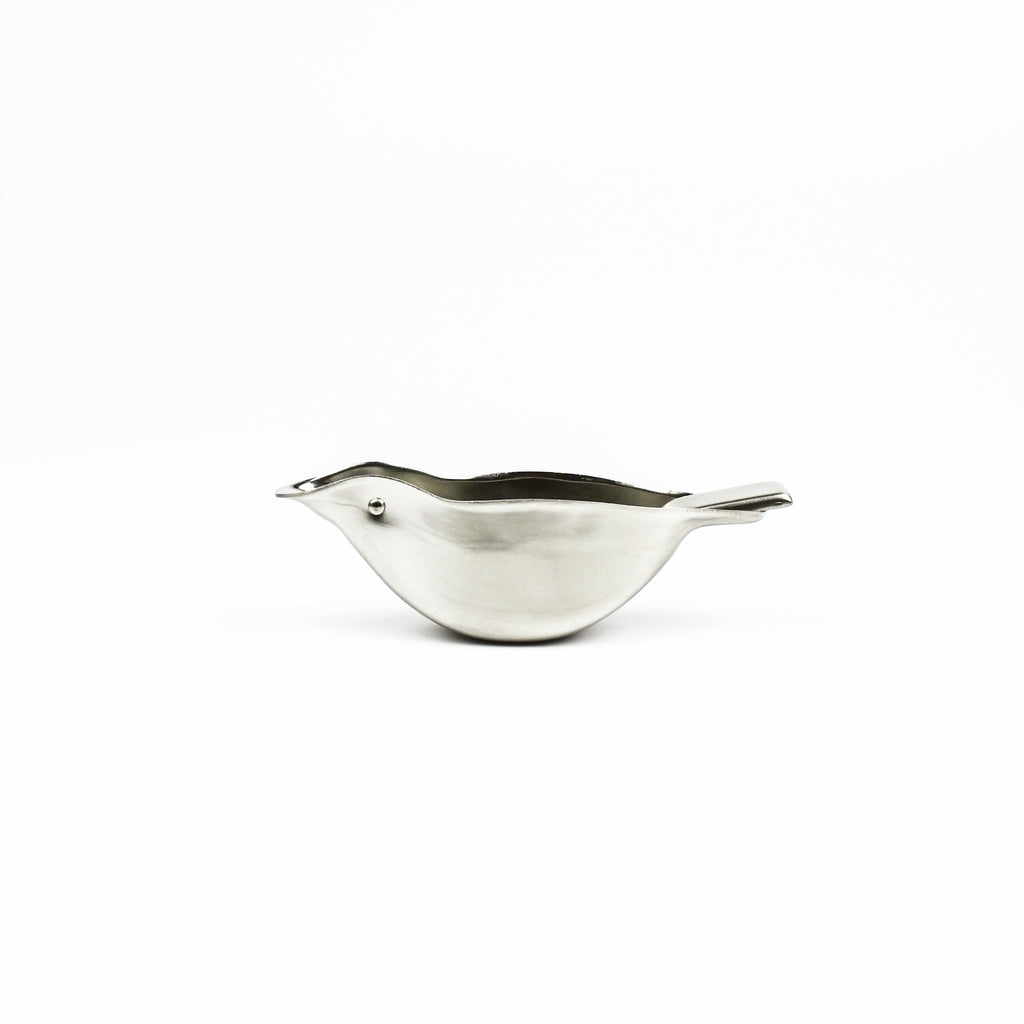 Bird shaped lemon squeezer on a white background