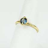 Elle Naz - Ava Ring with Sapphire - Size 5.5