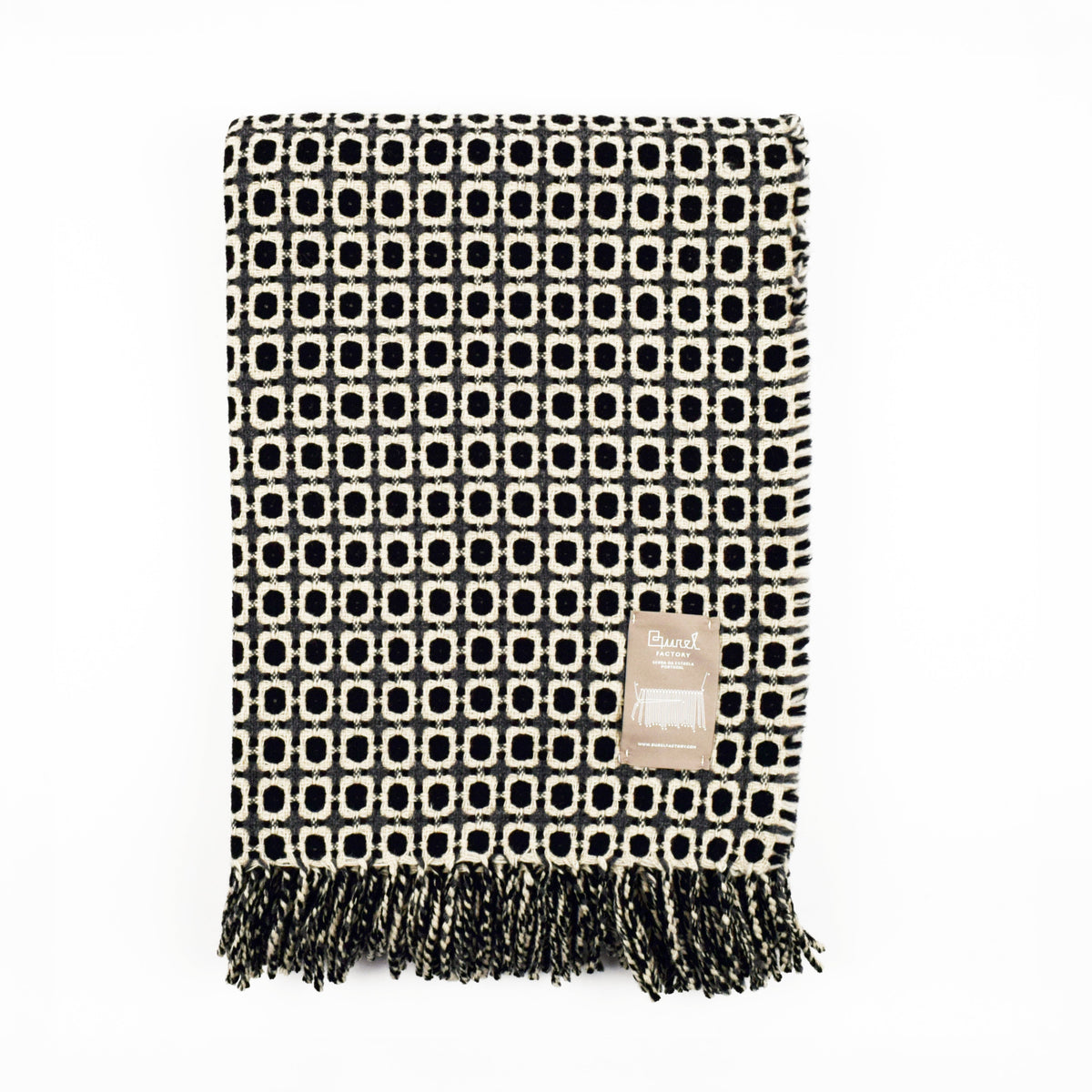 Burel Mountain Originals Blanket - Vintage 56 - Black &amp; Pearl