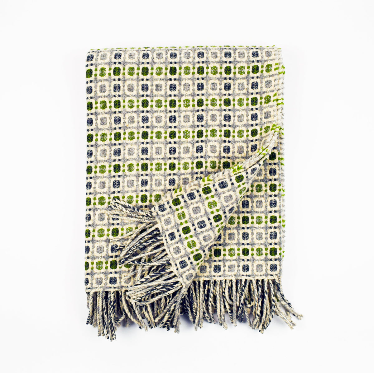 Burel Mountain Originals Blanket - Vintage 68 - Green &amp; Grey