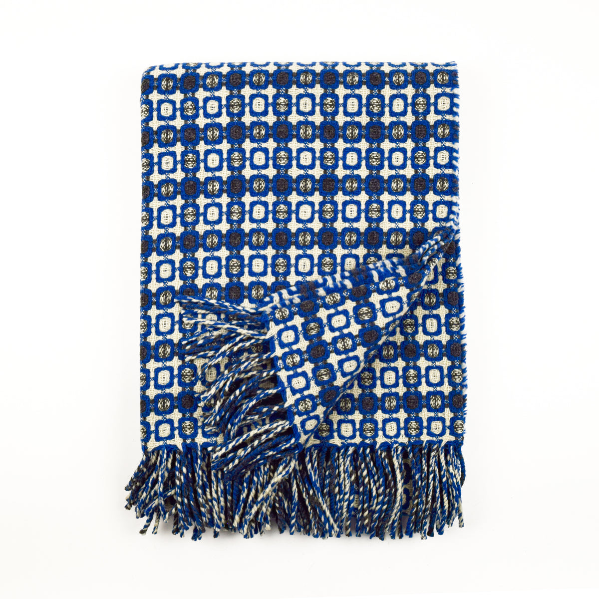 Burel Mountain Originals Blanket - Vintage 75 - Blue &amp; Grey