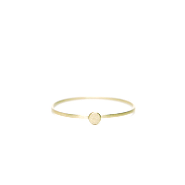 Carla Caruso - Dainty Dot Ring - 14k Yellow Gold