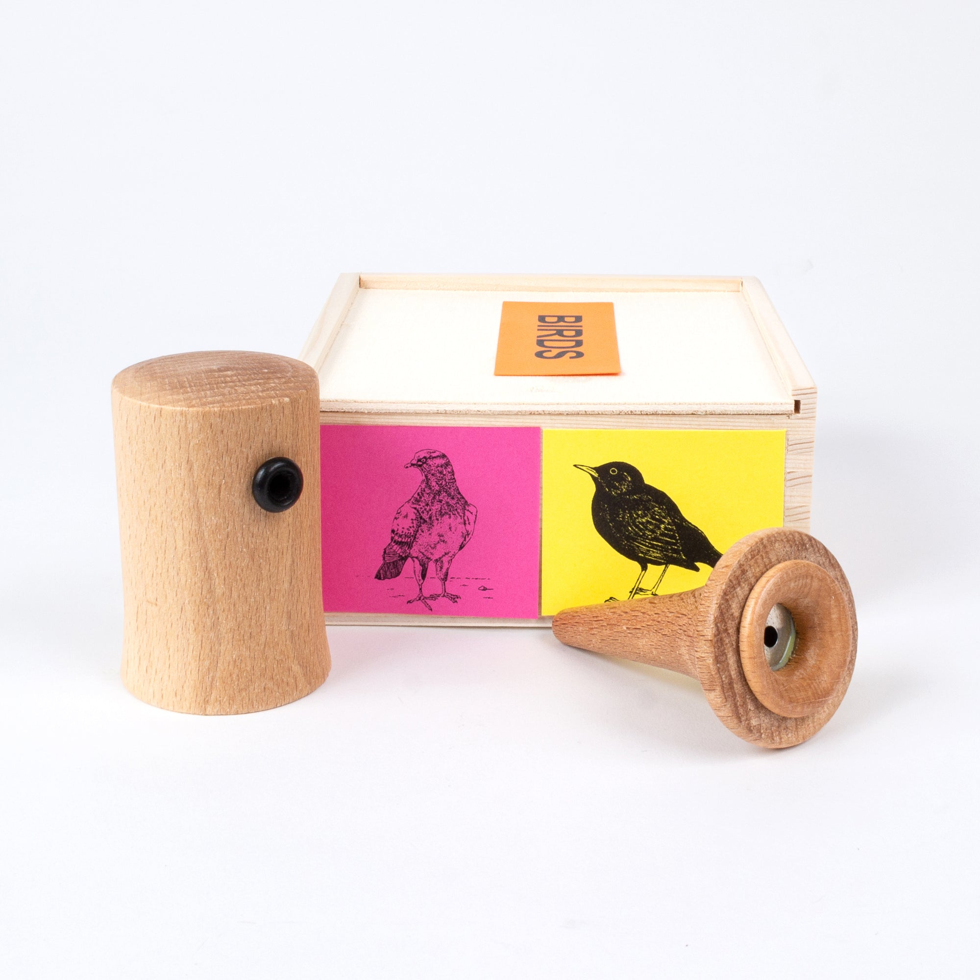 bird call set of two pigeon and blackbird