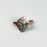 Metal can opener  on a white background