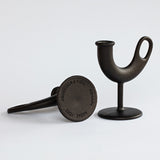 cast iron taper candle holder