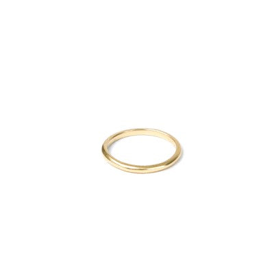 Black Barc - Round Band - 14k Yellow Gold