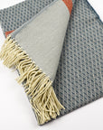 Burel Mountain Originals Blanket - Navi Multi - Blue & Coral