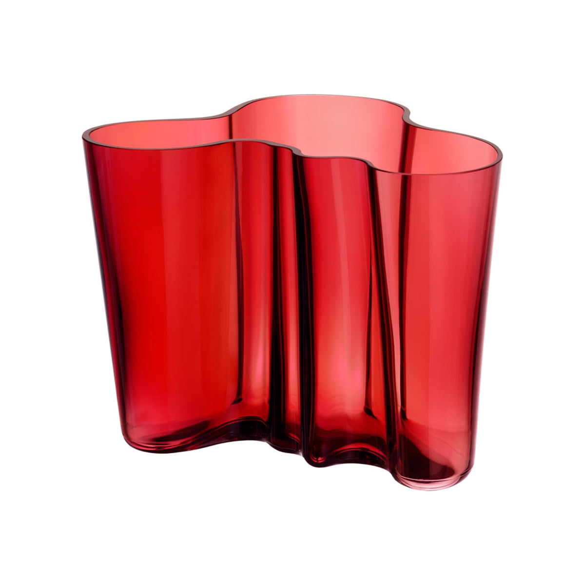 Aalto Vase - Cranberry - 6.25"
