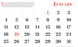 2026 Typography Giant Wall Calendar by Studio Hinrichs