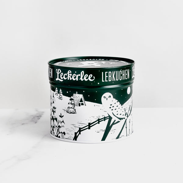 Leckerlee Lebkuchen - Snowy Pines Tin 9.5 oz.
