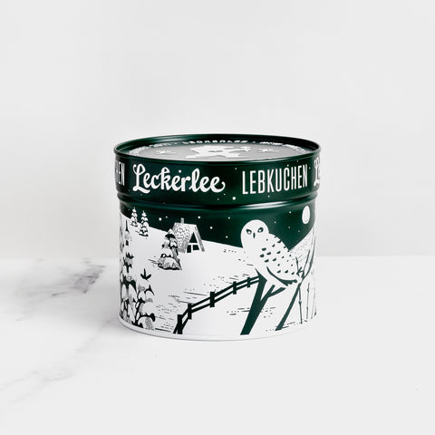 Leckerlee Lebkuchen - Snowy Pines Tin 9.5 oz.