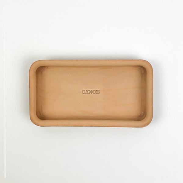 LWM Mini Leather Valet Tray - Natural