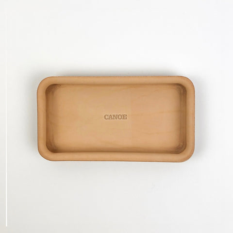 LWM Mini Leather Valet Tray - Natural