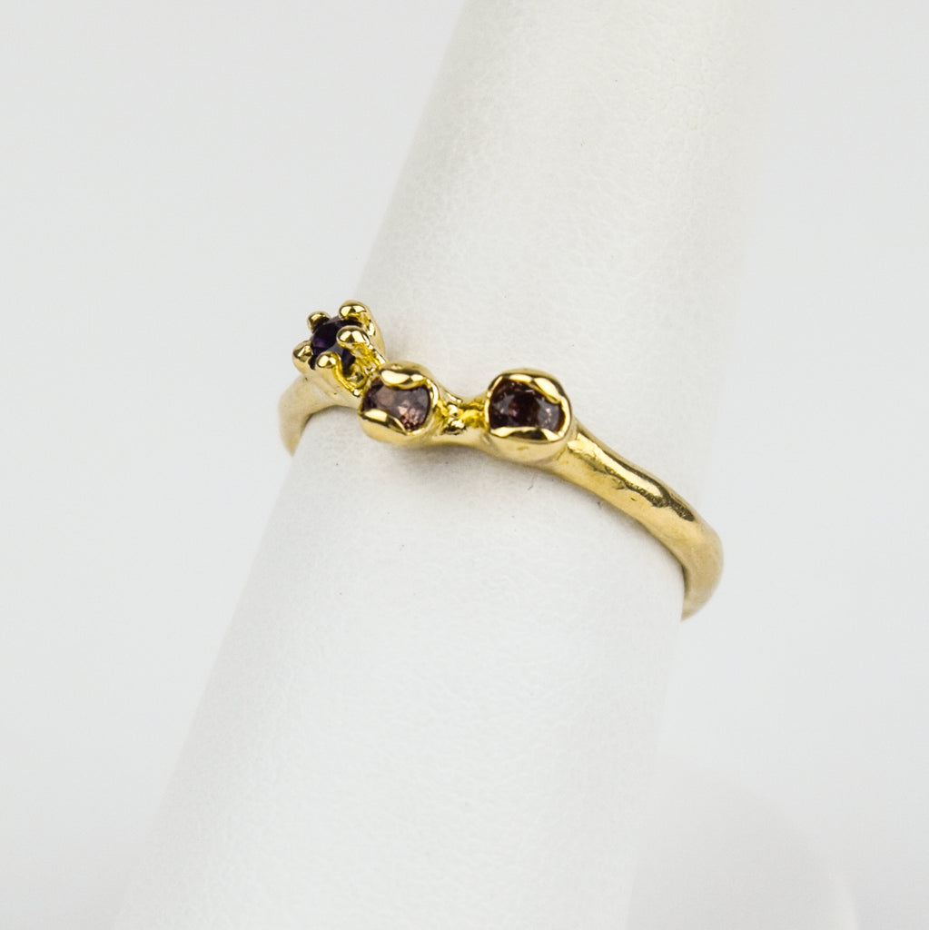 Elle Naz - Amelia Ring with Sapphires - Size 7