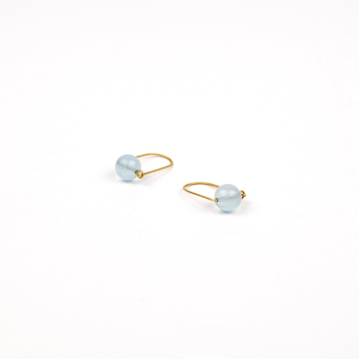 Carla Caruso - Wide Arch Earrings - Aquamarine