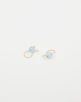 Carla Caruso - Big Gemstone & Diamond Earrings - Aquamarine