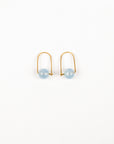 Carla Caruso - Wide Arch Earrings - Aquamarine