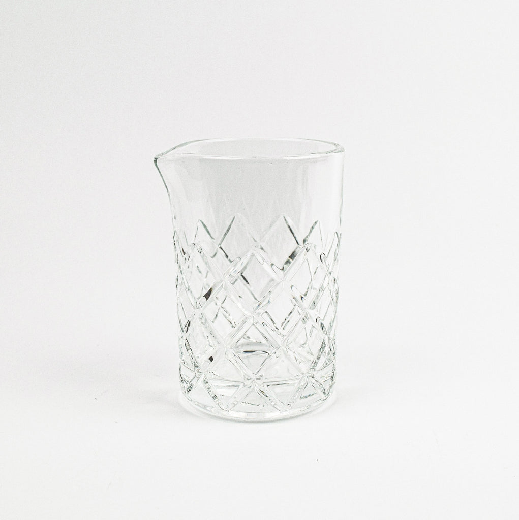 Diamond Cut Mixing Glass