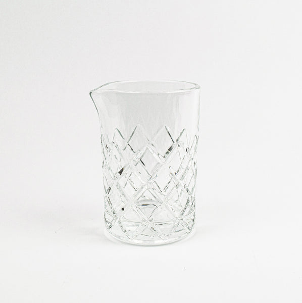 Diamond Cut Mixing Glass