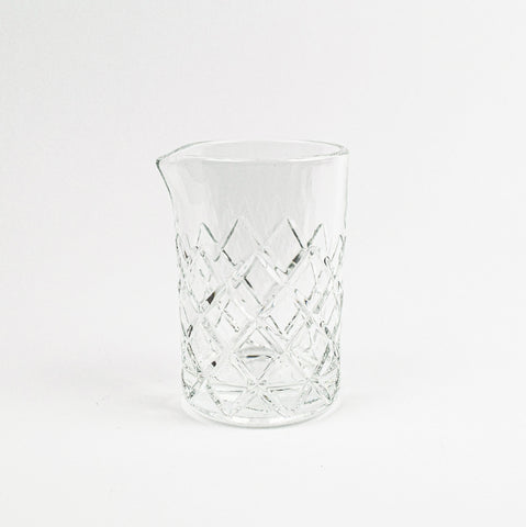 Diamond Cut Mixing Glass