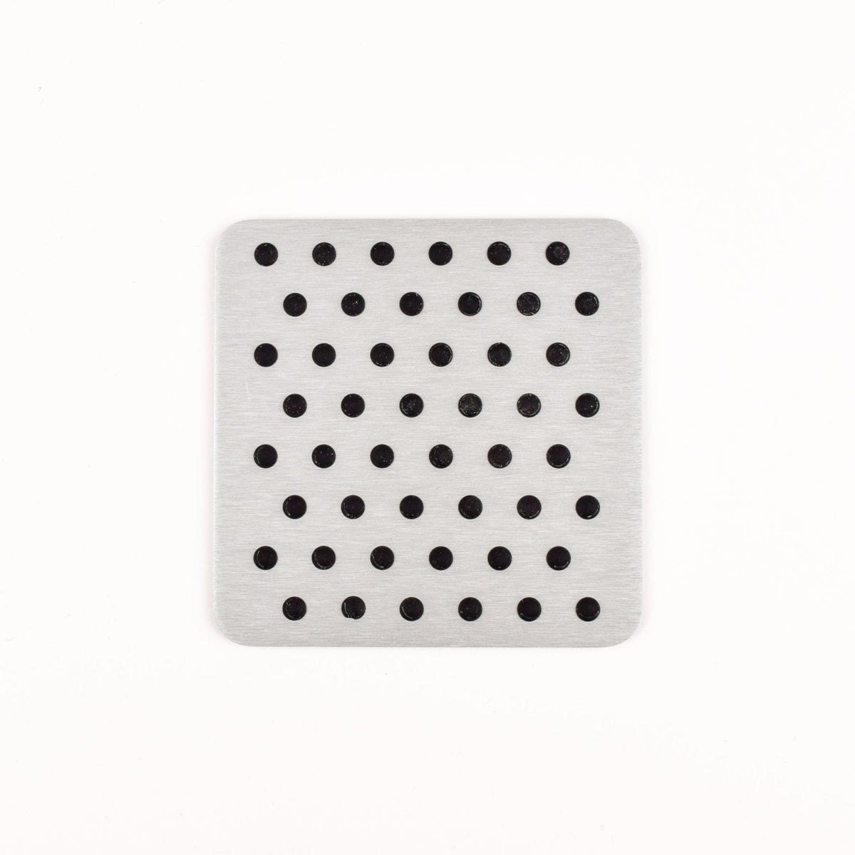 Kaymet Coaster - Silver with Rubber Grip