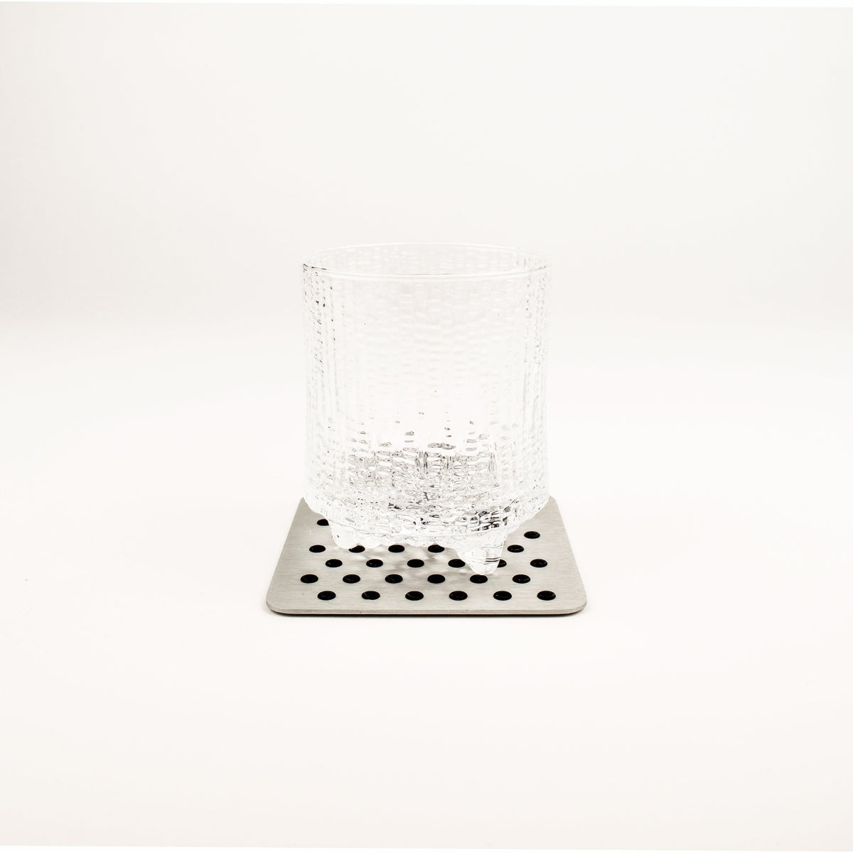 Kaymet Coaster - Silver with Rubber Grip